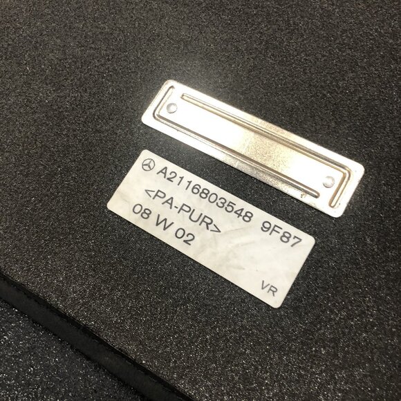 Mercedes Benz Floor Mats Set Driver/Passenger 2001-2008 Interior Rugs Black - Picture 5 of 11